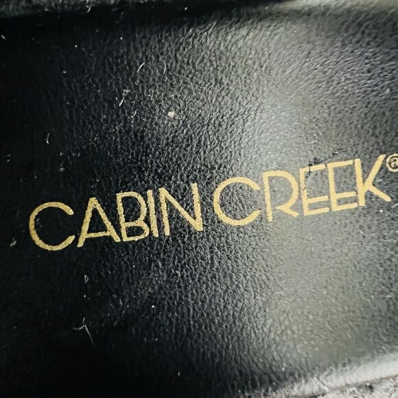 Cabin Creek Black Leather Slip on Comfort Sandals - Womens Size 10M - Picture 7 of 8